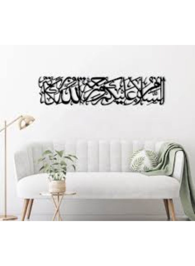 EMAAZZ LLC Assalamualaikum Islamic Arabic Calligraphy Wall Art Elegant Modern Design For Home Office Prayer Room And Spiritual Interior Decoration - Image 5